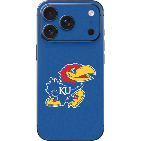 University of Kansas Jayhawks Mascot Outline iPhone 17 Pro Skin